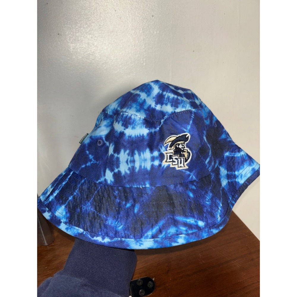 CSU Bucket Hat Unisex OS Blue Tie Dye‎ Charleston Southern Buccaneers Sun Hat